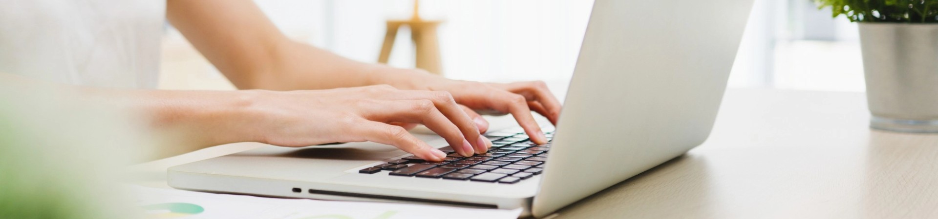 freelance young asian businesswoman casual wear using laptop working living room home